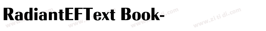 RadiantEFText Book字体转换